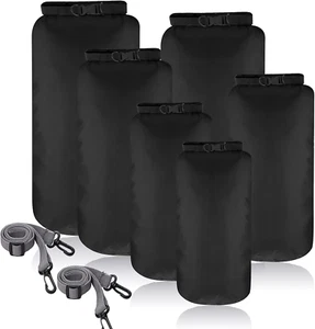 6 Pieces Waterproof Dry Bag Set Dry Sacks Lightweight Airtight Combo Set with 20 - Picture 1 of 12