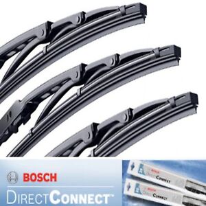 3 Bosch Direct Connect Wiper Blade Size 24 / 20 / 18 Front Left - Right and Rear