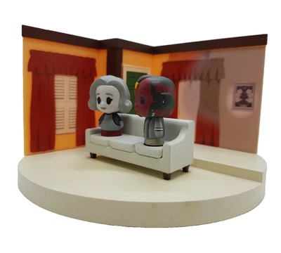 Funko Mini Moments WandaVision 1970s Marvel Wanda & Vision Vinyl Figures 2021 - Image 1 of 4