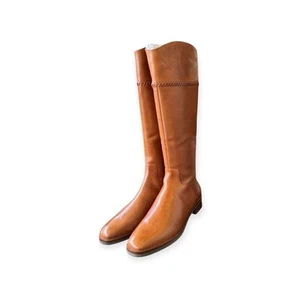 Jack Rogers Brown Leather Adaline Knee High Boots, US-8 Womens - Picture 1 of 5