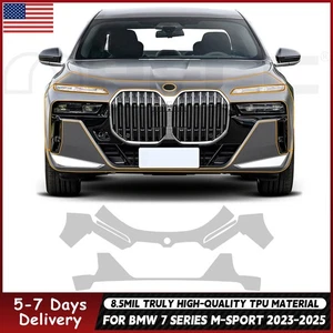 For BMW 7 Series M Sport 2023-2025 Front Bumper Precut PPF Paint Protection Film - Picture 1 of 20