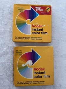 KODAK INSTANT COLOR FILM 2 Pack 10 PHOTOS PR144-10 EXP Expired 83/84 Sealed - Picture 1 of 11