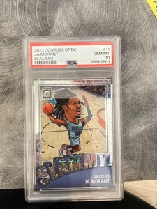 2023 Donruss Optic Ja Morant Slammy! Psa 10 Gem Mint Low Rare Case Hit - Picture 1 of 2