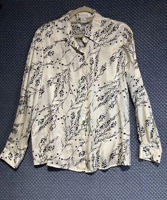 Austin Reed Blouse Women’s Size  12 Silk Button Down - Image 1 of 4