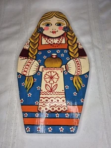 Matryoshka Russian Folk Doll Original Acrylic Wall Art Folk Decor  - Picture 1 of 4