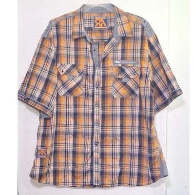 A Red Ape Men's Shirt 5X Plaid Tactical Utility Chore Short Sleeved  - Image 1 of 4