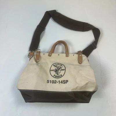Klein Tools 5102-14SP Heavy Duty Natural Canvas Tool Bag - Image 1 of 4