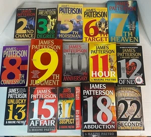 James Patterson Womens Murder Club Lot 15 livres 2, 3, 5-13, 15, 17, 18, 22 HC PB - Photo 1/16