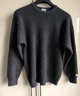 Jersey negro vintage 80% lana de Columbia, para niños, encogido Foto 1 de 4