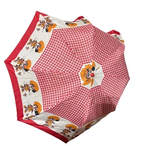 Vintage Walt Disney Productions Minnie Mouse Children's Umbrella Red/White - Picture 1 of 22