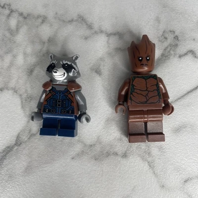 Lego Minifiguras Cohete Mapache y Groot (Adolescente) B9-904 Foto 1 de 2