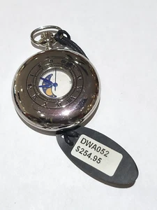 Charles Hubert Taschenuhr mechanische Mondphase weißes Zifferblatt Weste mit Kette - Bild 1 von 2