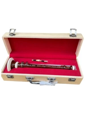 Musical Palisanderholz Brown Bombard Chanter + 2 Schlifgras Mit Hartschale - Bild 1 von 4