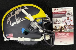 Shea Patterson Signed Michigan Wolverines Matte Schutt Mini Helmet JSA COA - Picture 1 of 3