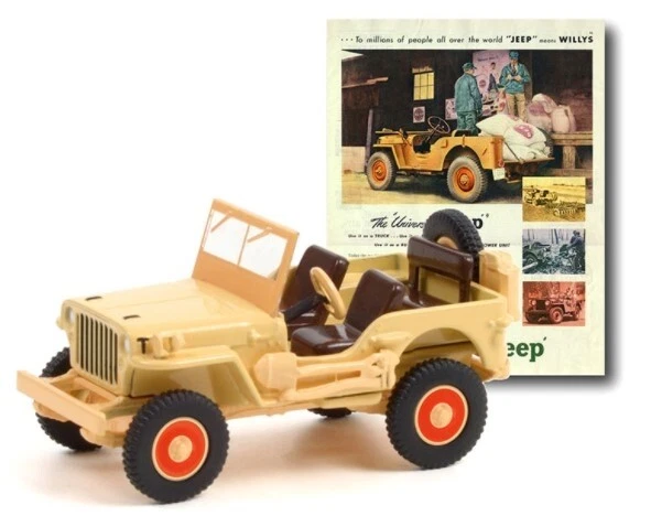 GREENLIGHT - JEEP WILLYS MB 1945 AUTO D'EPOCA in blister - 1/64 - GREEN39080-A - Immagine 1 di 1