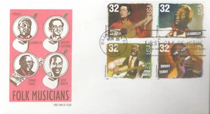 1998 FDC - Scott# 3212-15 - Folk Musicians - Block of 4 - Artmaster - Picture 1 of 1