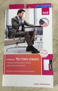 Mediven Para Hombre Calcetines de Compresión Médicos Clásicos 15-20 II Punta Cerrada Bronceado - Imagen 1 de 3