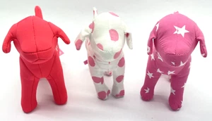 Lot of 3 Victoria’s Secret VS PINK Collector Dogs Vinyl Stuffed - Picture 1 of 7