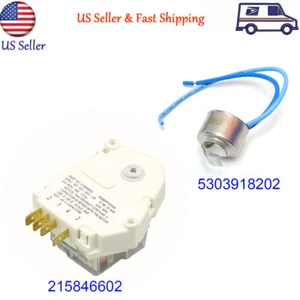 215846602 Defrost Timer + 5303918202 Refrigerator Defrost Thermostat Free Ship - Picture 1 of 7