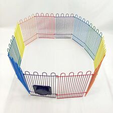 Small Pet Playpen Portable Exercise Fence Indoor & Outdoor Rainbow Color Cage