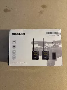 Huusmot WM102A Video Recording UHF Wireless Lavalier Microphone Portable Film - Picture 1 of 3