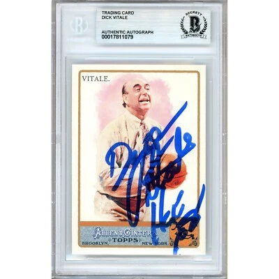 Dick Vitale Signed 2011 Allen and Ginter #136 Card AUTO Beckett BAS Slabbed ESPN - Image 1 of 4