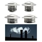 Fireplace Chimney Cap Snow Dust Protection Roof Vent Cap Stainless Steel