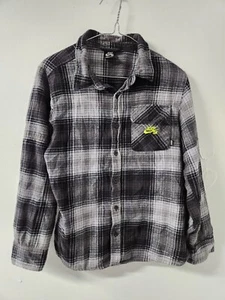Camisa de franela juvenil a cuadros Nike SB L (12-13) a cuadros Y2K patinador grunge (estante 26) - Imagen 1 de 6