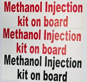 Set of Three Methanol Injection Kit on board vinyl Orafol decal stickers - Picture 1 of 3