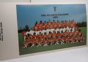 1981 Atlanta Falcons Super Bowl Gewinnspiel Teamfoto - Bild 1 von 6