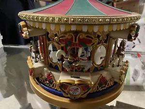 1994 Mr. Christmas Holiday Merry Go Round Musical Animated Carousel 21 Carols - Picture 1 of 9