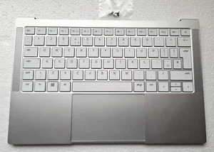 Razer Book 13 RZ09-0357 Reposamanos Reino Unido Teclado Estuche Superior Panel Táctil PLATEADO - Imagen 1 de 10