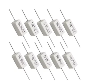 5W ±5% Cement Resistors Horizontal 0.05Ω-100KΩ Overload Protection - Picture 1 of 8