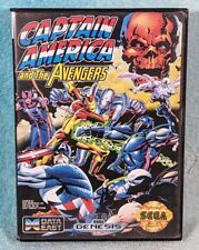 Captain America and the Avengers (Sega Genesis, 1992) w/ Case - Authentic!
