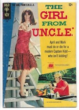 The Girl from U.N.C.L.E. #3 GOLD KEY COMIC BOOK Vintage TV Show pin-up b/c 1967
