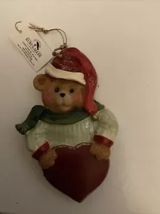 Kurt Adler Bear /Heart Ornament 5” X 3” - Picture 1 of 3