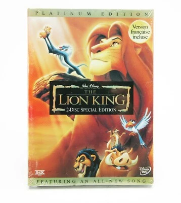 The Lion King 2-Disc Platinum Edition (Version Added French). New Sealed Box. - Image 1 of 2