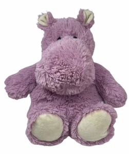 Intelex Warm Cosy Purple Hippo Heat Pack Calming Plush 14" Sensory Weighted Toy - Picture 1 of 12
