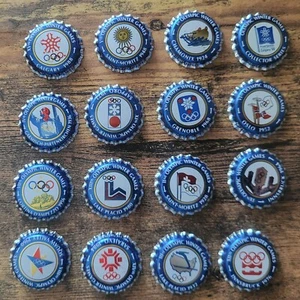 1988 Labatt Olympics Uncrimped Set of 16 Caps - Picture 1 of 1