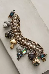 Miriam Haskell Woodland Charm Bracelet-$508 MSRP - Picture 1 of 4