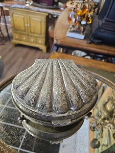 Zimbalist Thorens Shell Musical Jewelry Seashell Nickel Silver Plated on Brass - Picture 1 of 11