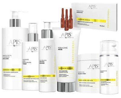 APIS NATURAL COSMETICS Apis Professional Ceramide Repair Face Cream, Toner, Mask Wash, Massage Emulsion