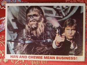 Han and Chewie Mean Business! 1980 Star Wars Promotional Trading Card promo card - Picture 1 of 1