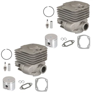 Paquete de 2 kit de pistón de cilindro de 52 mm para Husqvarna 361 365 371 372 372xp 371K - Imagen 1 de 12