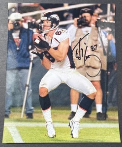 ED McCAFFREY Denver Broncos #87 Signed / Autographed TD Catch 8x10 Photo w/ COA - Picture 1 of 2
