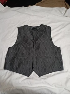 cody james authentic western apparel Weste 2xl Grau Rauten Design - Bild 1 von 8