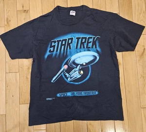 Vintage 90er Star Trek Space the Final Frontier Grafik Einzelnaht T-Shirt Herren XL - Bild 1 von 11