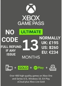 Xbox Game Pass Ultimate 12+1 Months 🌍 Global | Gold + EA Play | 0-3 Hr Delivery - Picture 1 of 1