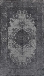 Vintage-Style Gray Traditional Oriental Area Rug Turkish Carpet 5x8 - Picture 1 of 13