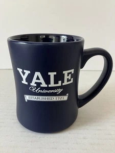 Yale University Established 1701 Coffee Mug Cup Blue White Letter RFSJ Inc. - Picture 1 of 8